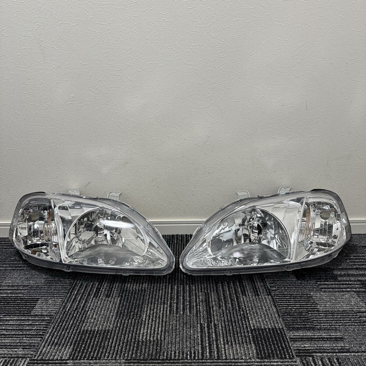 新品未使用 HONDA ホンダ EK3 EK4 Ek9 EK系 シビック タイプR ハロゲン ヘッドライト ヘッドランプ 左右セット DEPO 317-1116拍卖