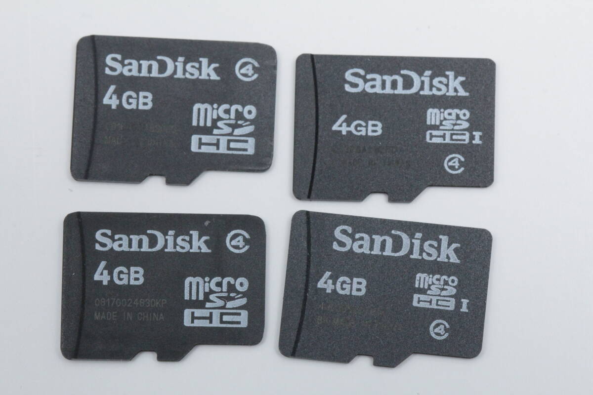 4GB microSDHCカード SanDisk class4 ●4枚セット● 拍卖