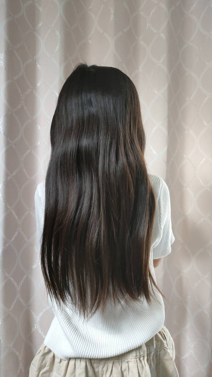 ヘアドネーション 未就学児 6歳 女児 人毛 髪束拍卖