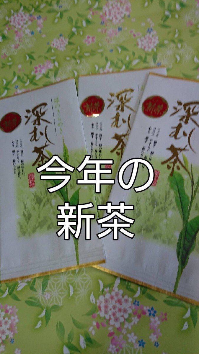 新茶 2025年度産 静岡茶 深蒸し茶100g3袋 健康茶 日本茶 緑茶 静岡茶 お茶 健康茶 深むし茶 お茶拍卖