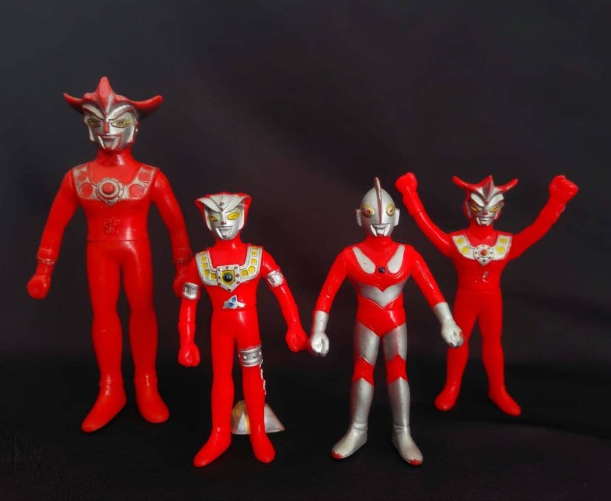 ポピー 足型有 フィギュア4個セット『ウルトラマンレオ』『アストラ』『帰ってきたウルトラマン』日本製 ヴィンテージ拍卖