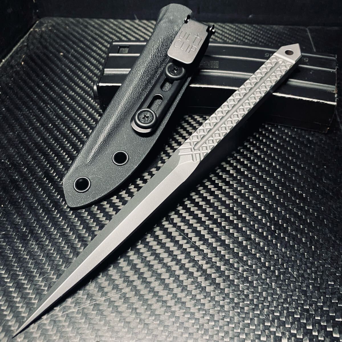 特製鋼製 アウトドアツール アイスピック極細 刃無しシース付き 121g 野外登山 ハイキング EDC拍卖