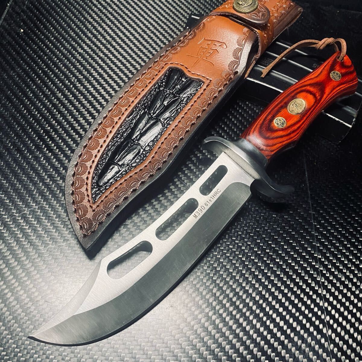 刃厚4mm 280g重量感 高品質 サバイバルナイフ 鋼製 薪割り シース付き キャンプ アウトドア ハイキング 野外登山拍卖