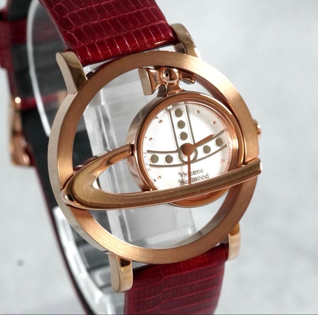 1円 スタート 美品 ヴィヴィアンウエストウッド サークルオーブ コンビ 稼働品 ユニセックス 腕時計 クォーツ wacth 1スタ ブランド拍卖