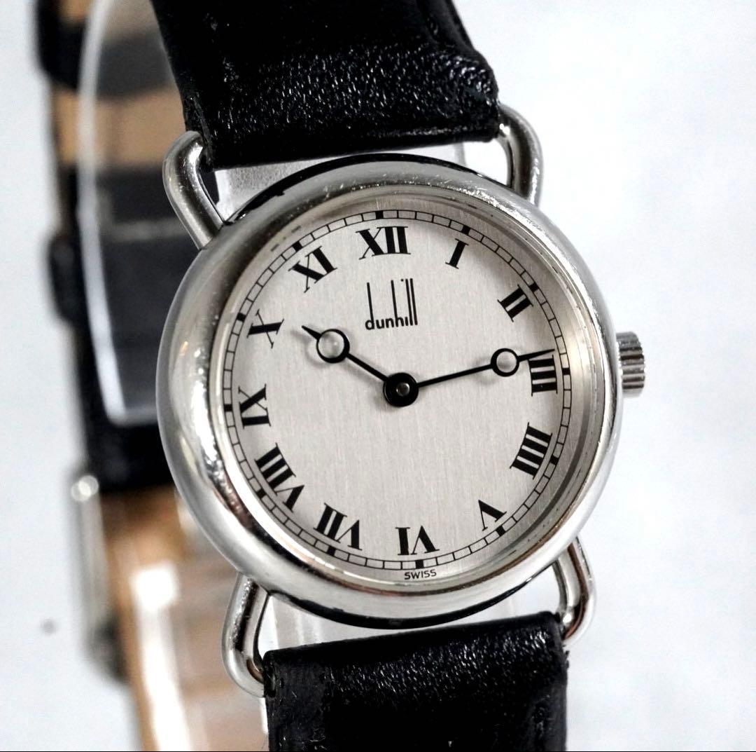 1円 スタート dunhill ダンヒル センテナリー ローマン ラウンド 腕時計 手巻き 稼働品 antique vintage wacth 1スタ ブランド拍卖