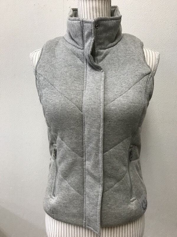4484 レディース 【 ARMANI EXCHANGE ラメ入り ベストジャケット 】 サイズ:M 色:グレー拍卖