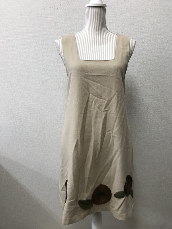 4487 レディース 【 Jocomomola de Sybilla ジャンパースカート 】 サイズ:42 色:ベージュ拍卖