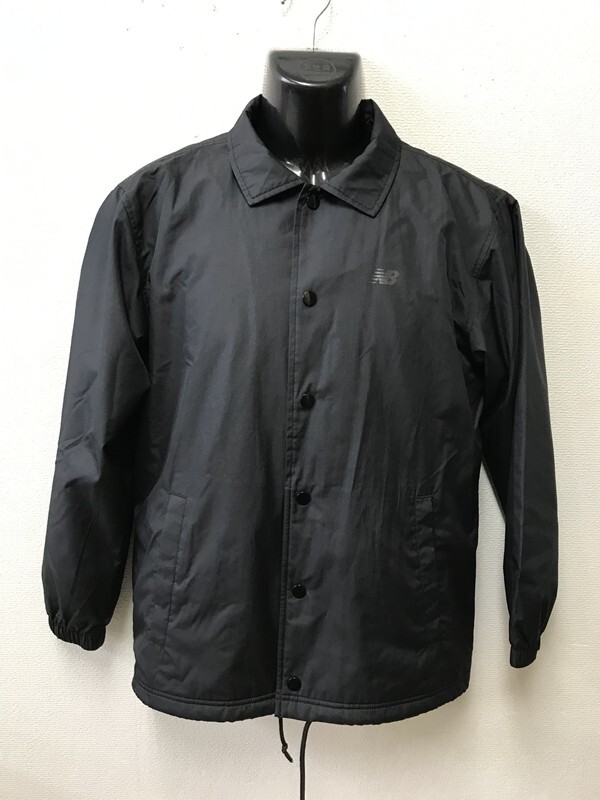 4489 メンズ 【 new balance ニューバランス 裏地フリース ウインドブレーカー 】 サイズ:M 色:ブラック拍卖