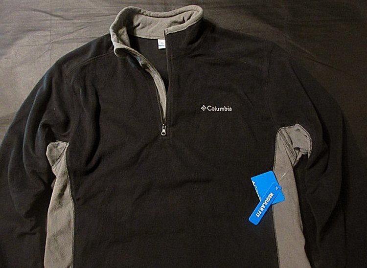 本物正規◆ コロンビア◆ハーフジップ フリース■L■PINERIDGE■ブラック グレー ■新品/日本未入荷■XM6279-009拍卖