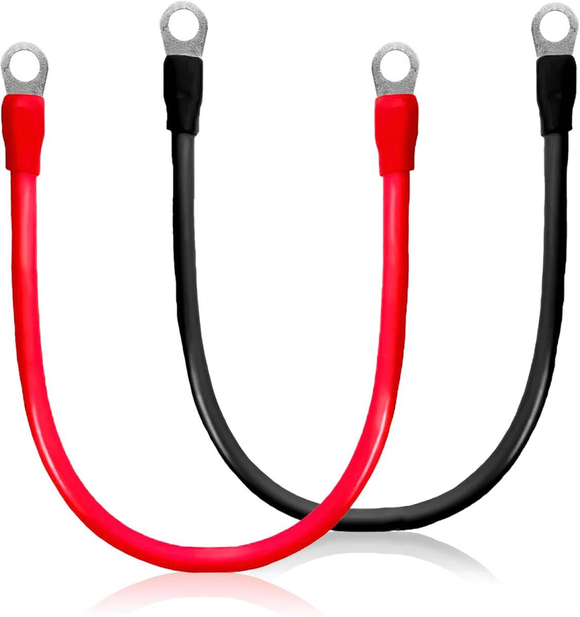 バッテリーケーブル 増設用並列ケーブル KIV 14sq 赤黒セット長さ0.3mn両端丸形圧着端子付 5mm~12mm 600V 88A 電気機器用ビニル絶縁電線拍卖