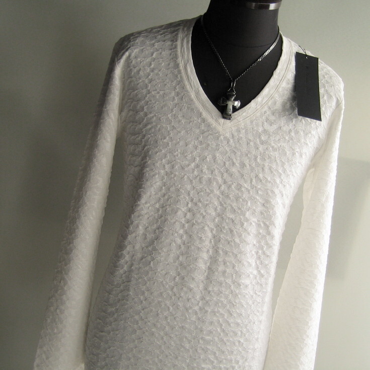 1.1万 新品 L トルネードマート フクレJQアニマルエンボス 長袖カットソー ホワイト 送料無料 372拍卖