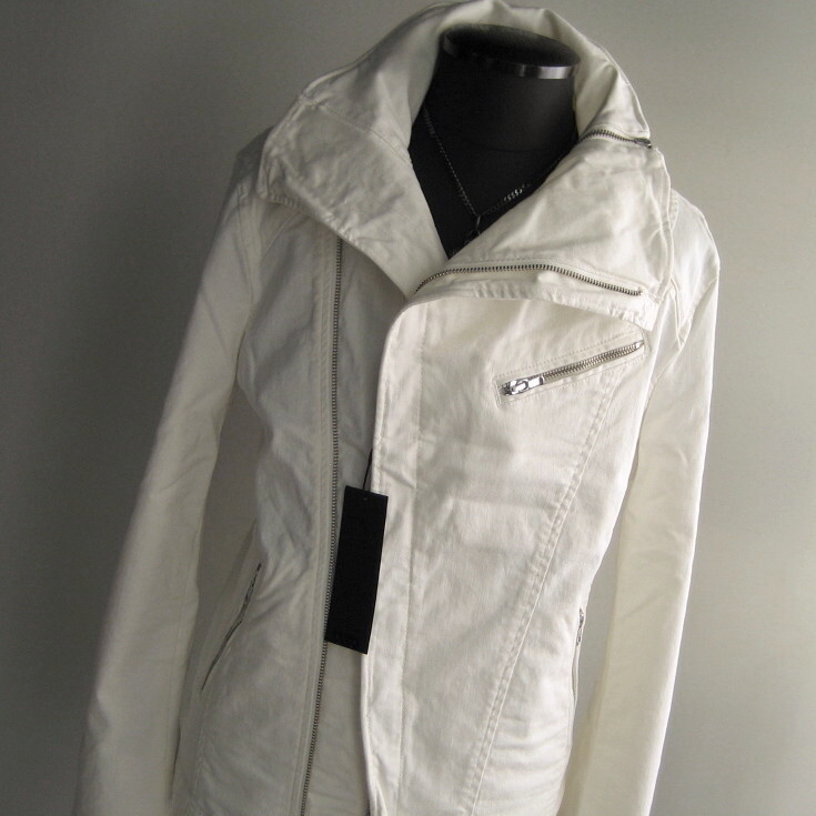2.8万 新品 LL トルネードマート コーティングツイルライダースジャケット ホワイト 361拍卖