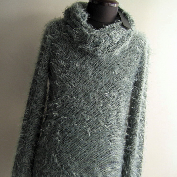 2.7万 新品 L トルネードマート へアリードレープネックカットソー イタリア生地 グリーン サンプル 643拍卖