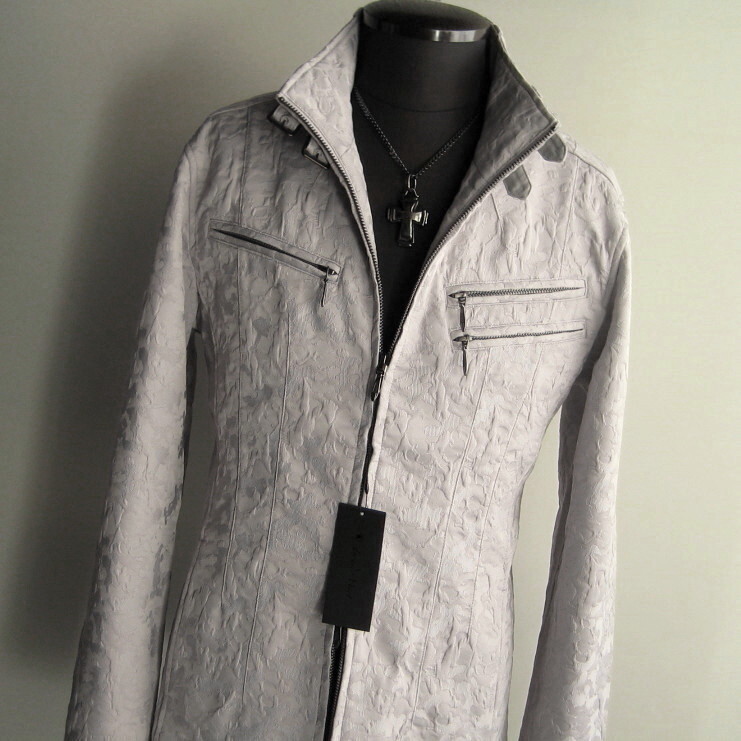 4.5万 新品 L トルネードマート カモフラフクレジャガードブルゾン インポート生地 ライトグレー サンプル 439拍卖