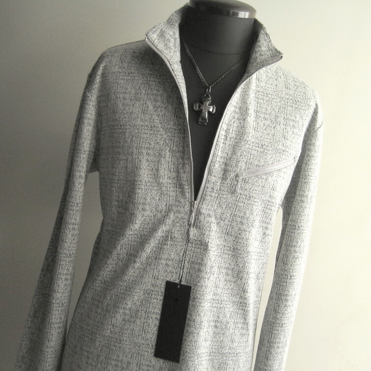 1.5万 新品 L トルネードマート モザイクチェックジャガードスタンドZIPプルオーバー ライトグレー 送料無料 サンプル 658拍卖