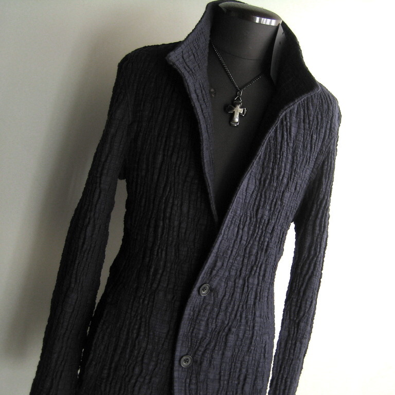 4.2万 新品 L トルネードマート ライトニングクレープラッセルジャケット ネイビー サンプル 451拍卖