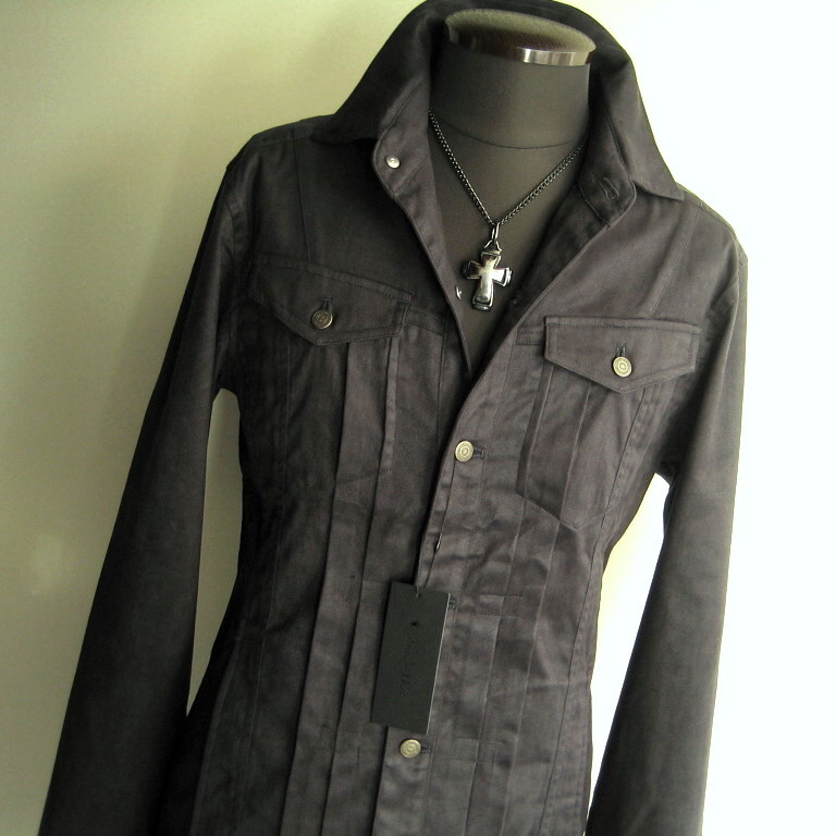 2.3万 新品 L トルネードマート スエードタッチストレッチシャツブルゾン ネイビー 送料無料 サンプル 405拍卖