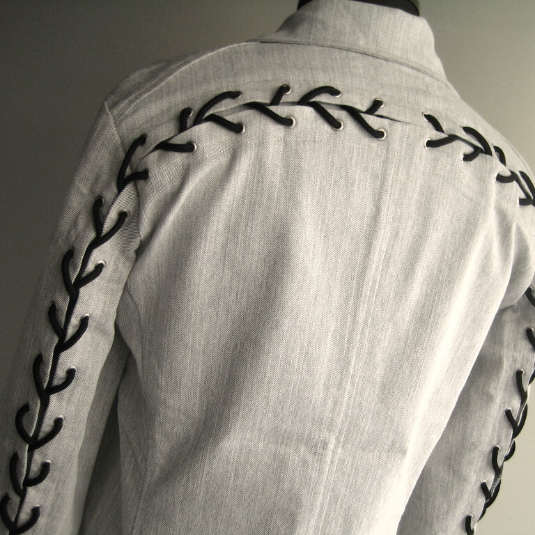 3.3万 新品 L トルネードマート レースアップブルゾン グレー 475拍卖