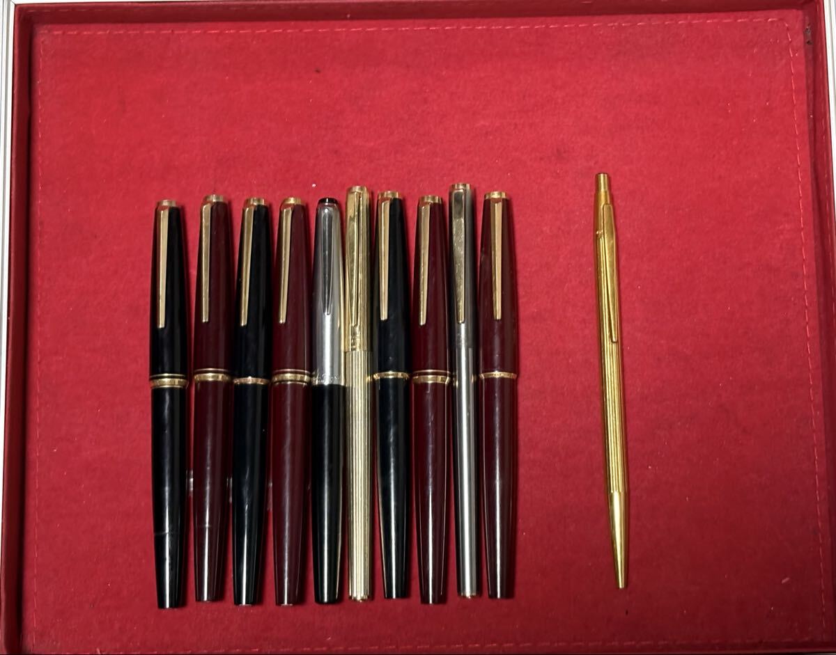 Mont Blanc モンブラン 11本セット 万年筆 14K ・刻印なし・ボールペン 筆記用具拍卖