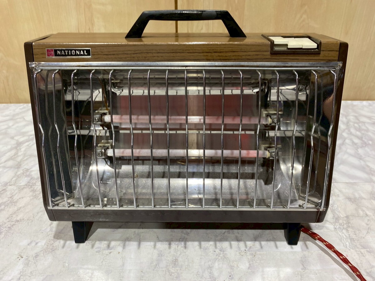 【39-32】電気ストーブ DS-21N 昭和レトロ National 松下電器産業 ヴィンテージ アンティーク 通電確認OK 長期保管品 中古品拍卖
