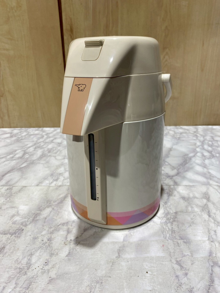 【39-36】ZOJIRUSHI 象印 コンパクトポット 押すだけみェ~る VPA-2200 リセピンク 2.2 長期保管品 未使用品? 箱無し 家電拍卖