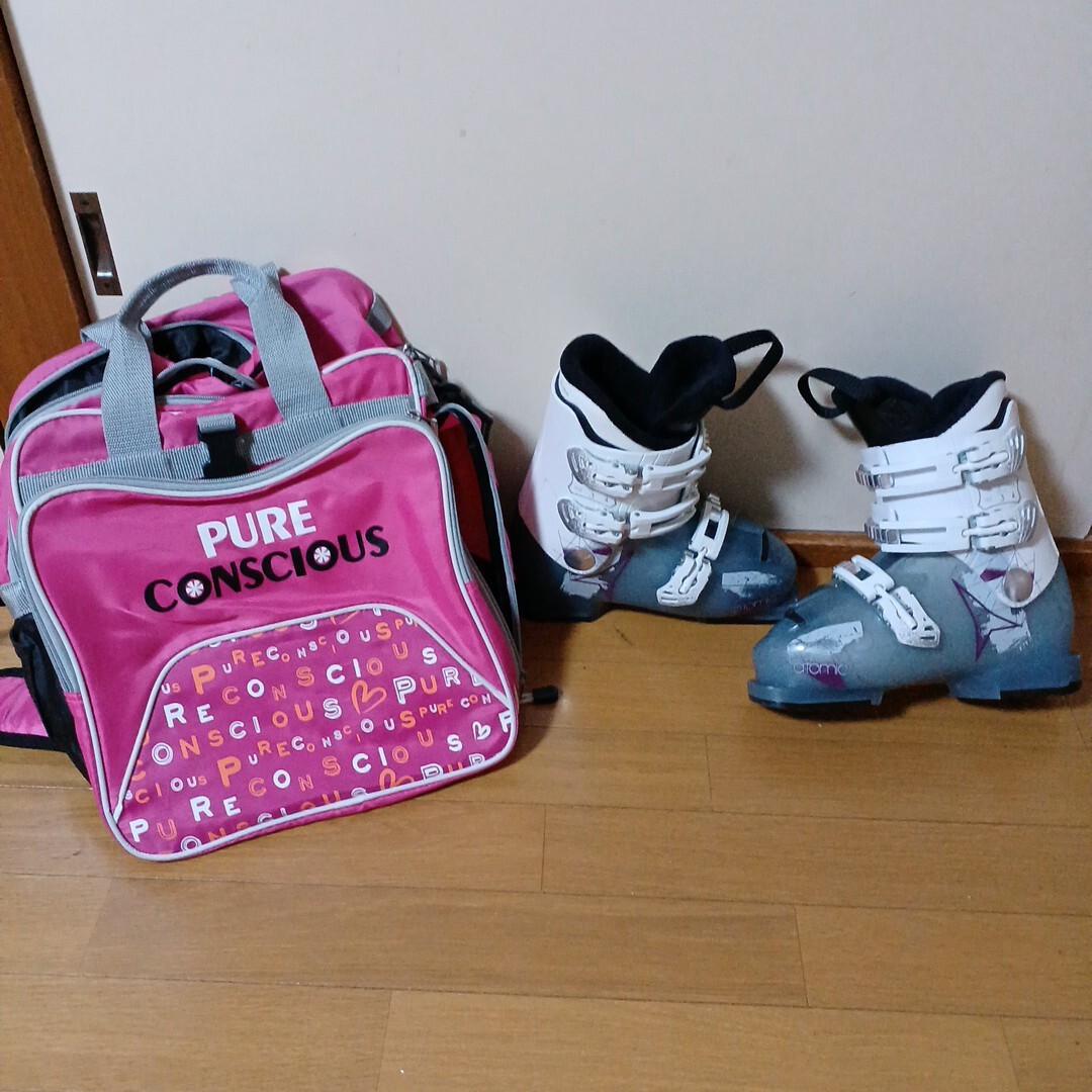 スキーブーツ アトミック 22.5センチ、ブーツバックセット使用品拍卖