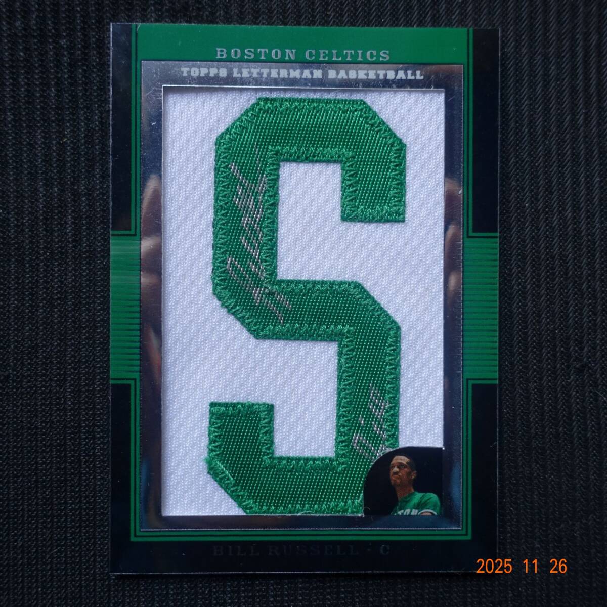Bill Russell 2007-08 Topps Letterman Autograph Letterman Patch ##1/3 !!!!!拍卖