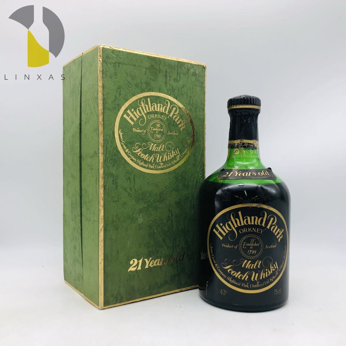 【未開栓】Highland Park ハイランドパーク 21年 ウイスキー特級 古酒 750ml 43% 箱付 AB0002573350拍卖