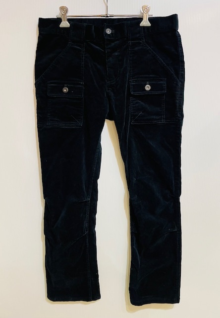 HAMNETT ハムネット ストレッチ コーデュロイ ブッシュ パンツ ブラック Lサイズ キャサリンハムネット KATHARINE HAMNETT 拍卖