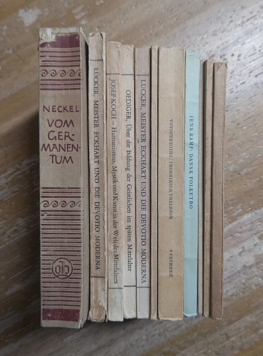 y1122-16.中世ゲルマン文学 他 洋書まとめ/英雄譚/ゲルマン神話/民間伝承/フォークロア/神秘主義/宗教/神学/サガ拍卖
