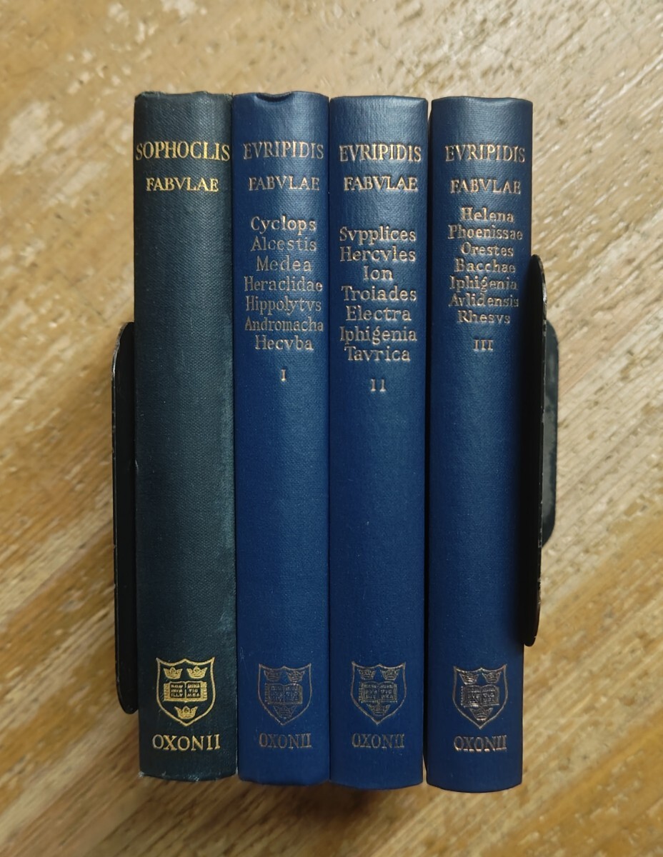 y1123-6.古代ギリシャ 文学 洋書まとめ/古典文学/悲劇/戯曲/劇作集/エウリピデス/ソフォクレス/EVRIPIDIS FABVLAE拍卖