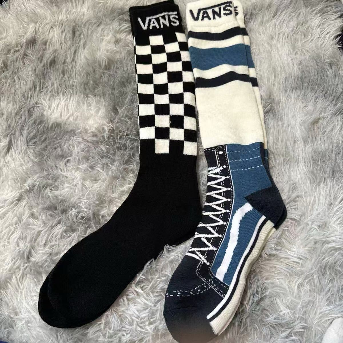 2足 VANS バンズ ユニセックス スノーソックス スノボ スキー 靴下25-28cm拍卖