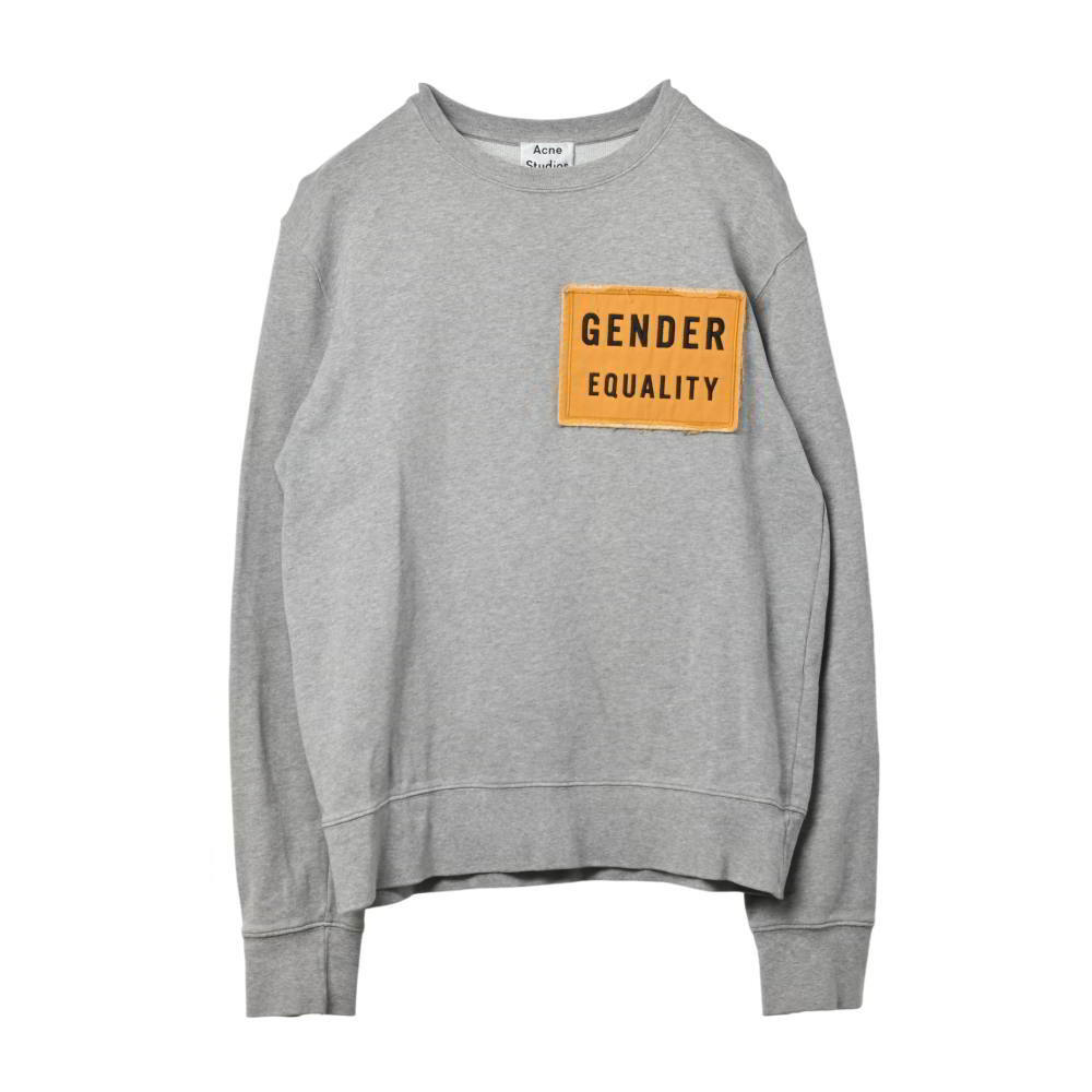 ACNE STUDIOS GENDER EQUALITY ワッペン スウェット XS グレー アクネ ストゥディオズ KL4BACQH98拍卖