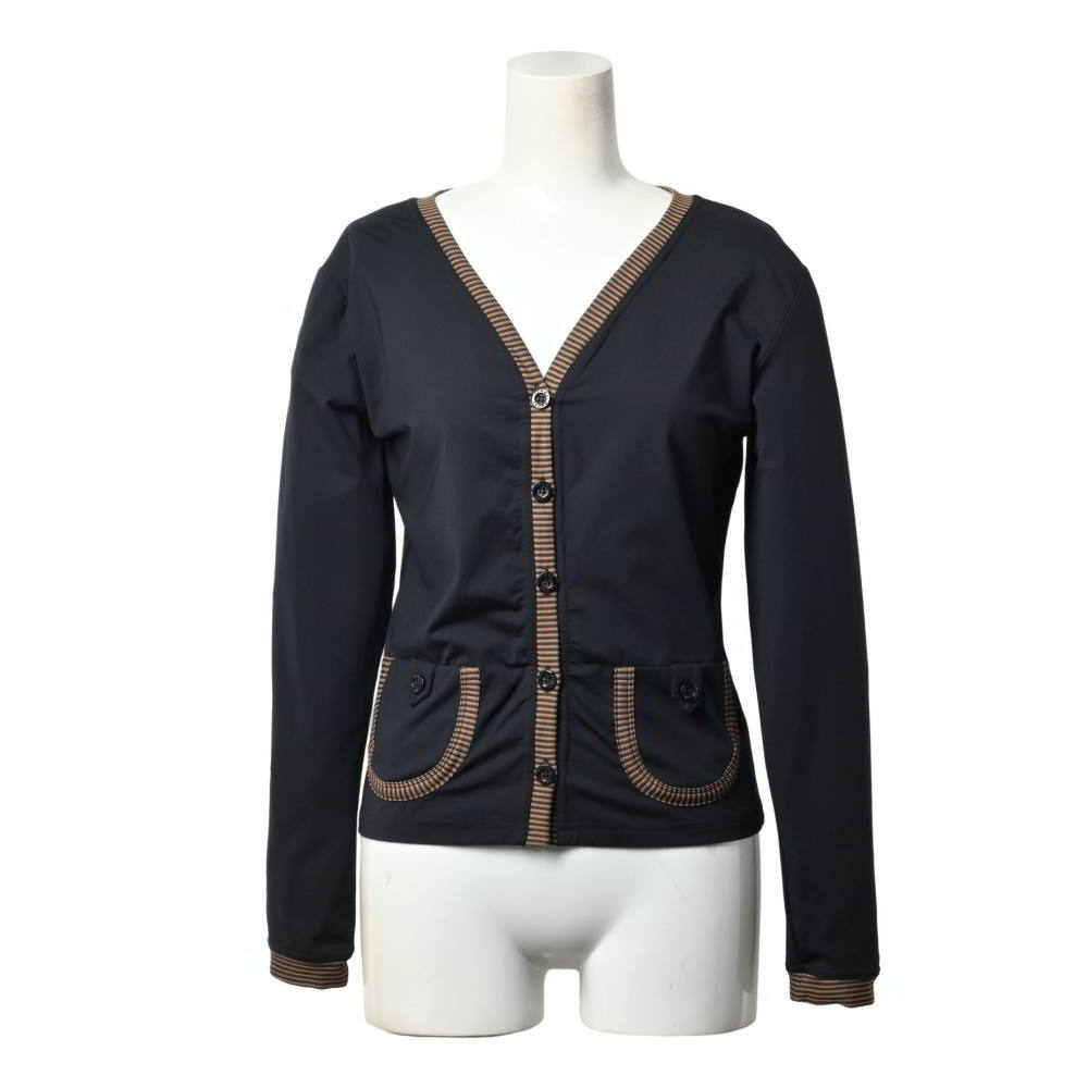 美品 FENDI ヴィンテージ アンサンブル カーディガン ワンピース セット 40/42 ブラック フェンディ KL4BABSL90拍卖