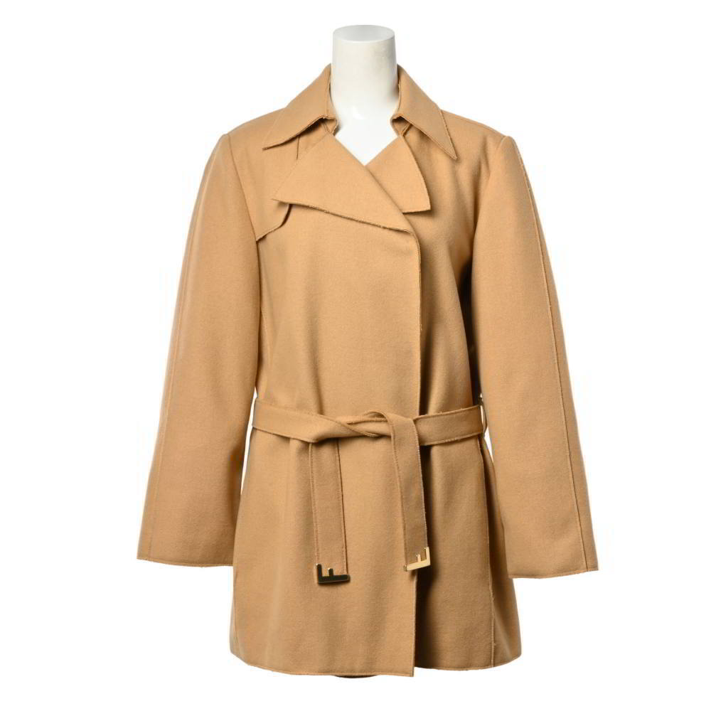 FENDI ヴィンテージ FFモチーフベルト付き コート - ベージュ フェンディ KL4BASLK91拍卖