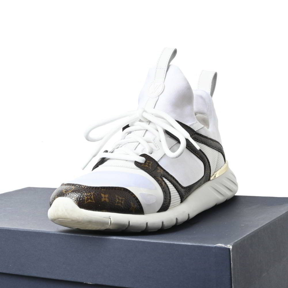 LOUIS VUITTON アフターゲーム モノグラム スニーカー 37.5 ホワイト ルイヴィトン KL4BABH298拍卖