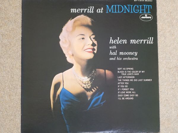 【JAZZ LP】 MERRILL AT MIDNIGHT メリル・アット・ミッドナイト / ヘレン・メリル(Vo) HELLEN MERRILL拍卖