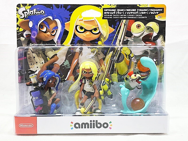 任天堂 amiibo トリプルセット インクリング【イエロー】/オクトリング【ブルー】/コジャケ 未開封 スプラトゥーン 1円スタート★S拍卖