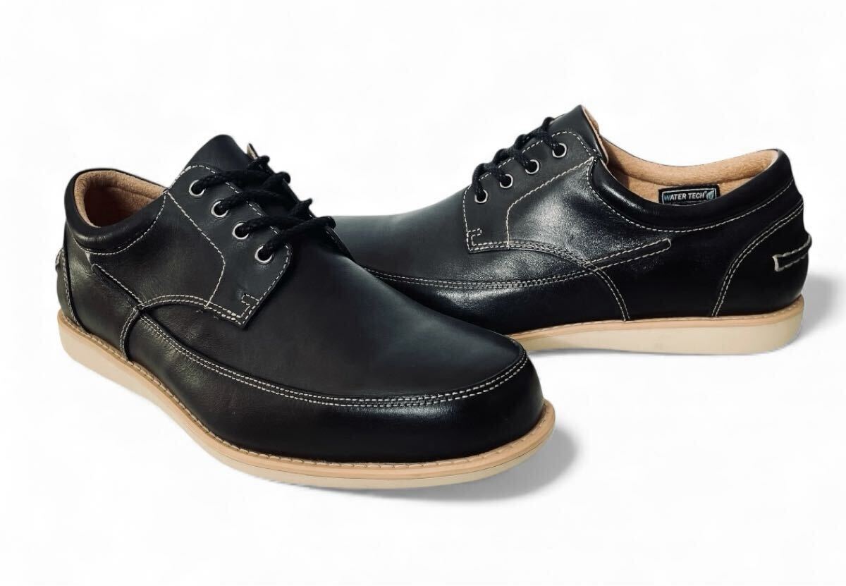 新品!! 名作!! HAWKINS TRAVELLER ホーキンス トラベラー ブラック レザー HL 82051 WATER TECH us 9.5 / 27.5 ㎝ 天然皮革拍卖