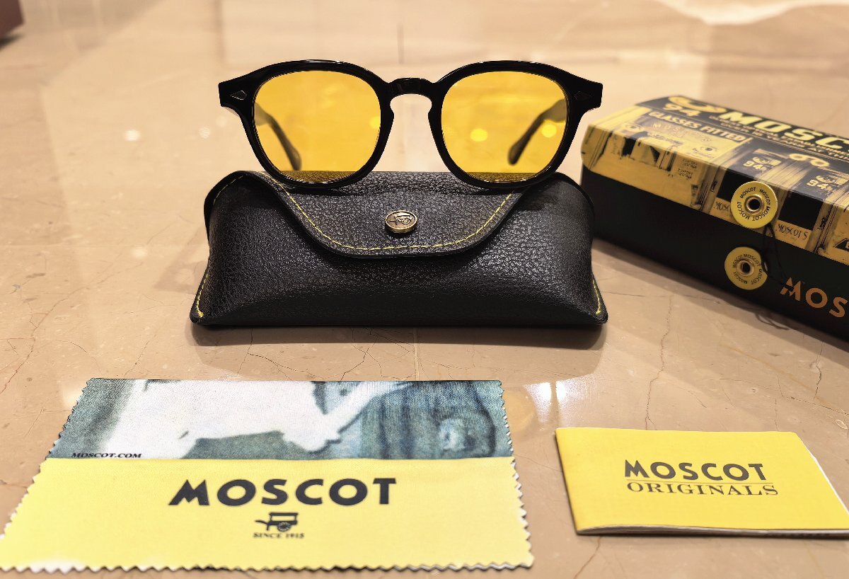名作モデル☆新品☆ MOSCOT モスコット LEMTOSH レムトッシュ ウェリントン眼鏡 メガネ・サングラス・ジョニーデップ愛用モデル/茶拍卖