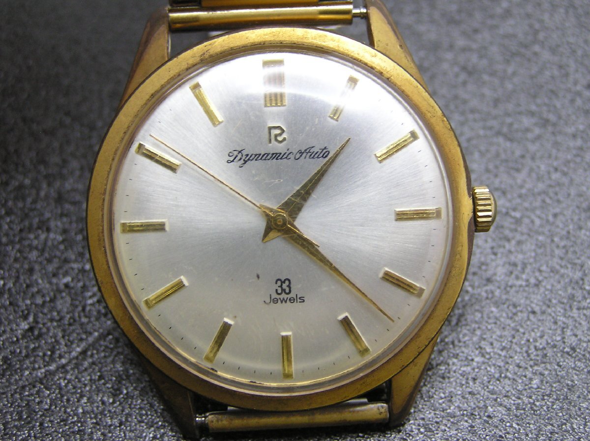 ★ハローカメラ★ 1円スタート 9152 RICOH Dynamic Auto 33JEWELS リコーダイナミックオート 腕時計 自動巻き ジャンク 要修理拍卖