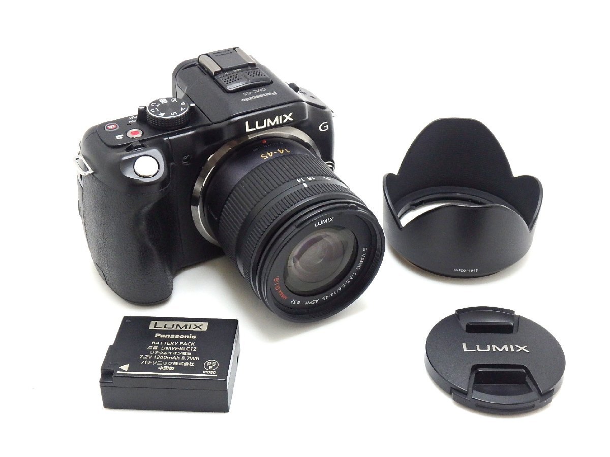 1円★ハローカメラ★ 9137 パナソニック Panasonic LUMIX DMC-G5 LUMIX G VARIO 14-45mm/F3.5-5.6 1605万画素 動作品 即決あり拍卖