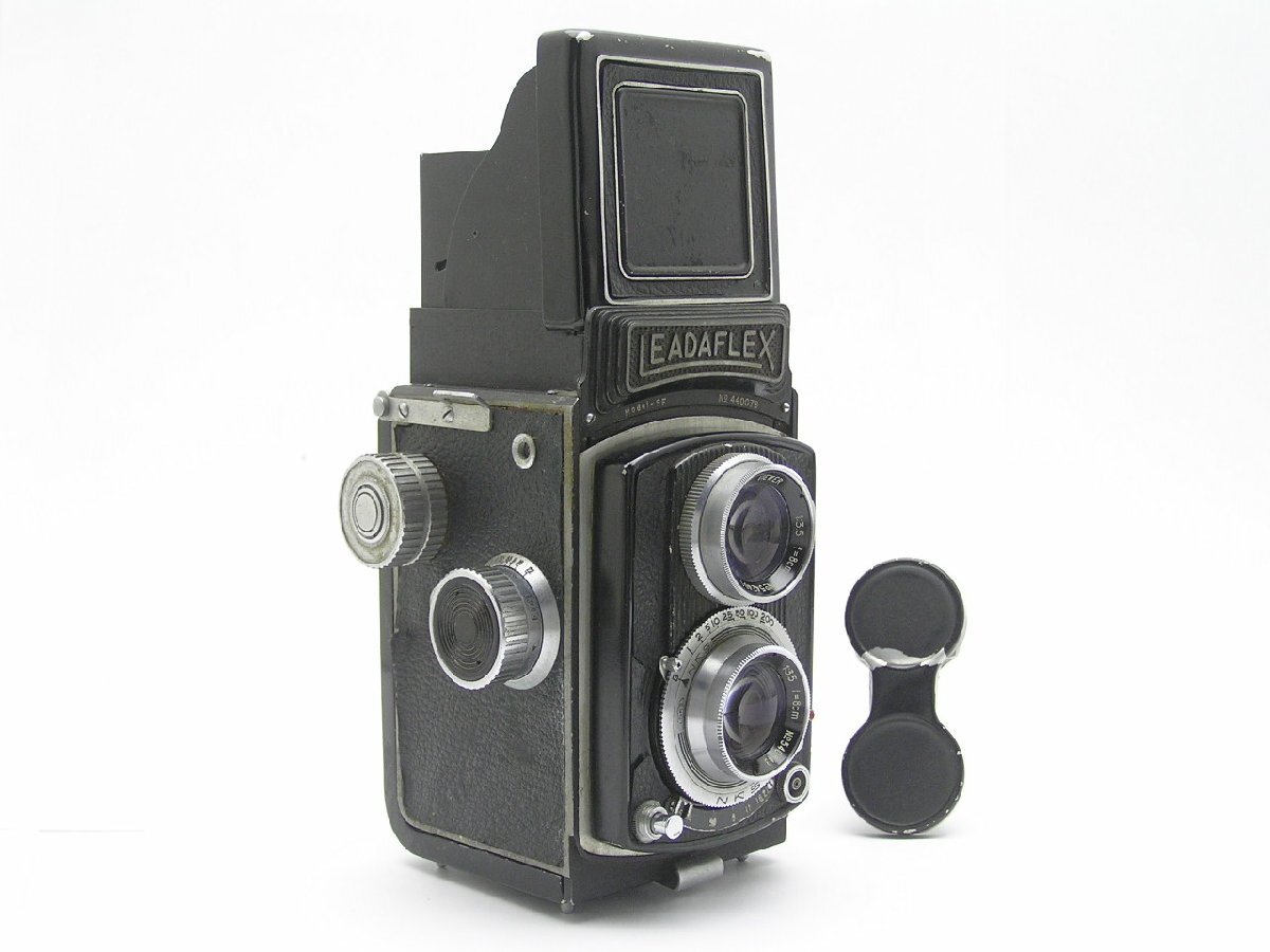 1円★ハローカメラ★9495 LEADFLEX TRI-LAUSAR 8cm F3.5 No.440078 正常作動せず 部品取りジャンク 二眼レフ拍卖