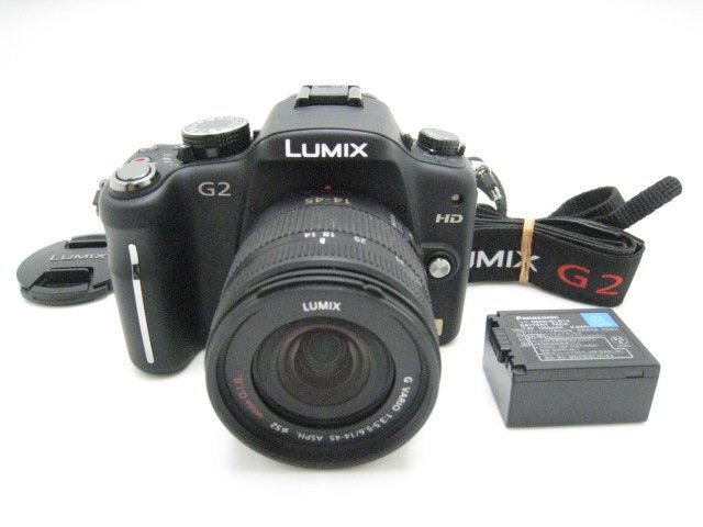 1円★ハローカメラ★9181 パナソニック.Panasonic LUMIX DMC-G2 LUMIX G VARIO 14-45mm/F3.5-5.6 1210万画素 動作品 即決あり拍卖