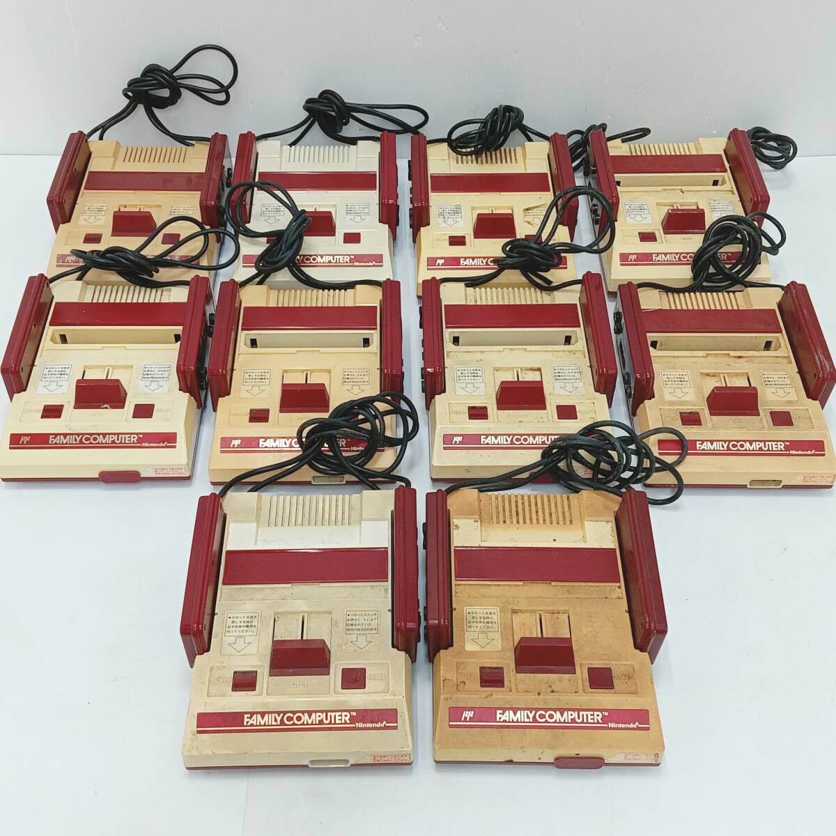 11t1349b3t ジャンク 計10点 ファミコン 本体のみ Nintendo/任天堂 HVC-001 ゲーム機 テレビゲーム 部品取り/パーツ取り拍卖