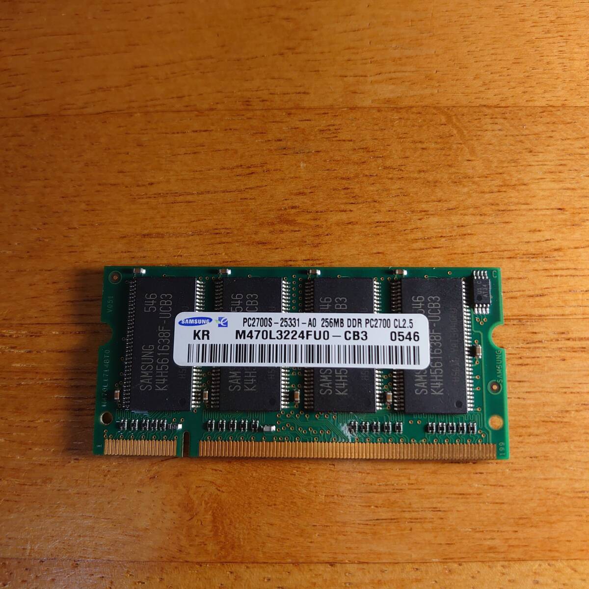 DDR 333 PC2700 200Pin 256MB SAMSUNGチップ ノート用メモリ拍卖