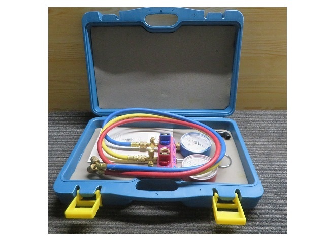 D☆TASCO JAPAN ボールバルブ式 ゲージマニホール ケース入り R410A R32 ◎動作品拍卖