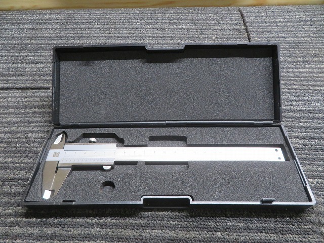 D☆ステンレス HARDENED シルバー標準型ノギス 15cm TVC-15 ◎現状品拍卖