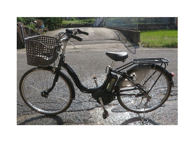 U☆YAMAHA PAS Natura X563 26インチ 3段変速ギア 電動自転車 充電器付 ◎アシストギア走行可拍卖