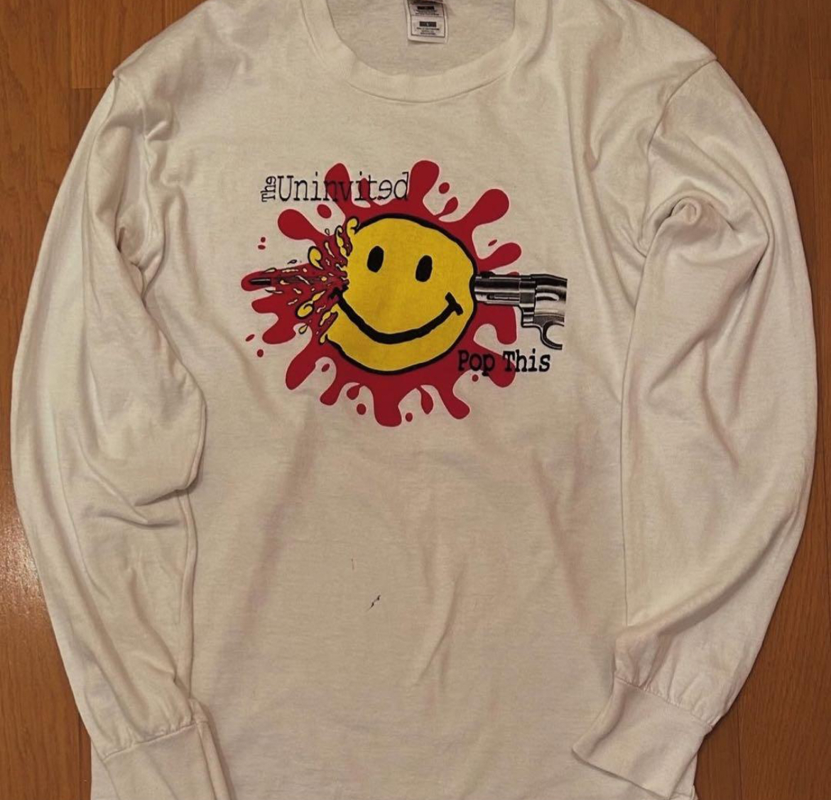 00s スマイル ガンショット タイタニック ロングスリーブ tシャツ ヴィンテージ vintage 古着 アメリカ USA 銃 gun tee Tシャツ Special拍卖
